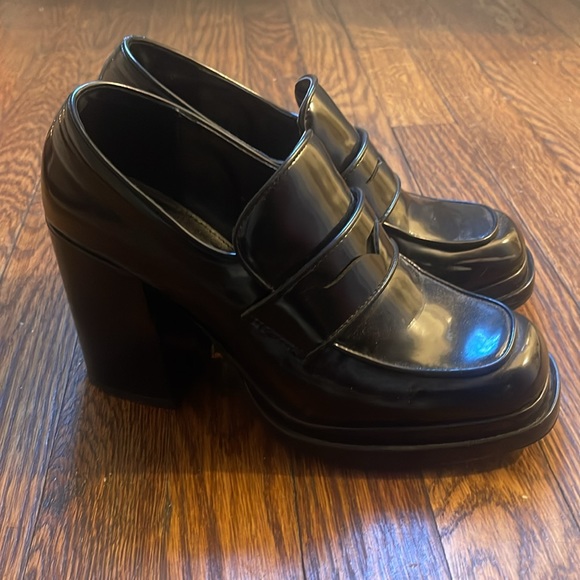Steve Madden heeled platform loafer - Picture 4 of 5